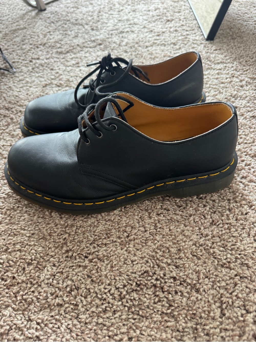 Black Leather Doc Martens Size 11